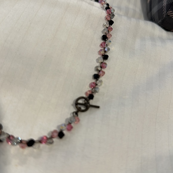 CUT CRYSTAL AND STERLING SILVER NEIMAN MARCUS NECKLACE - Picture 5 of 11